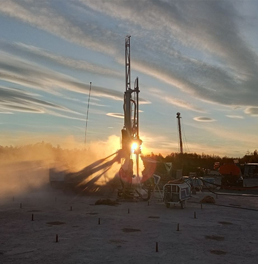 Укрепление грунта для предприятий добывающей промышленности